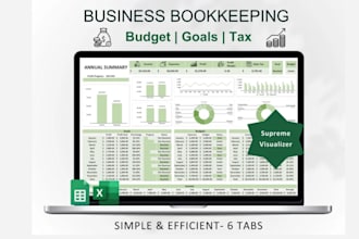 create custom excel spreadsheet monthly annual financial budget tracker planner