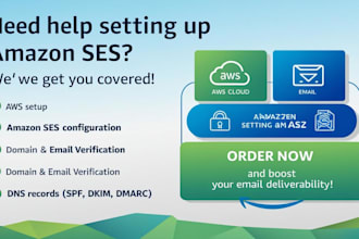 set up amazon aws acount increace sending limit with domain verification