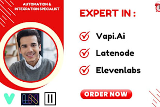 setup ai voice agent on elevenlabs vapi ai and setup workflows on latenode