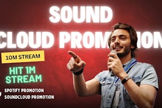 promote your spotify, soundcloud music to  hit millions listeners via music ads