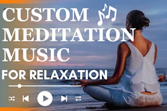 create meditation music for relaxation, chill music and piano music