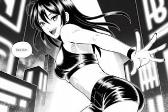 create professional nsfw manga and anime comic pages