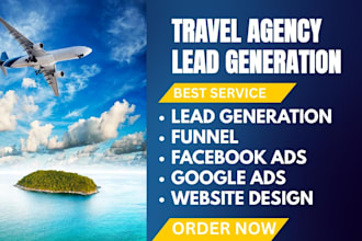 generate commercial travel agent leads travel agency travel planner leads travel