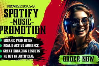 do organic spotify music promotion to boost streams and real audience growth