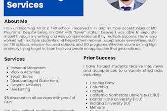 edit your medical school personal statement