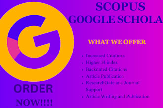 write and publish google scholar indexed articles in reputed journals