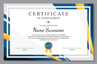 design custom certificate template certificate award certificate diploma