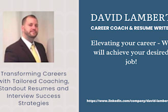 provide expert level career coaching for you
