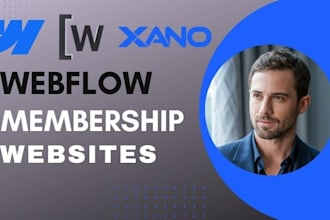 build webflow membership saas memberstack xano zapier payment gateway wized API