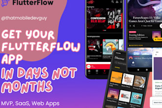 develop flutterflow mobile app android ios flutter app flutter flow firebase ap