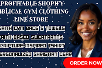 shopify biblical gym clothing line store scripture based bible hat sweatpants