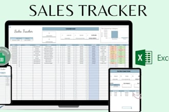 create sales tracker dashboard spreadsheet in excel and google sheets
