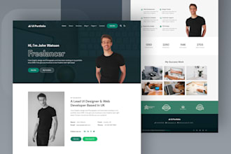 design a stunning portfolio website, business website, personal website