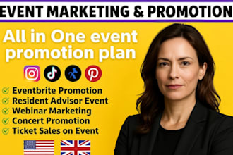 promote your eventbrite, conference, webinar, event show to increase attendees