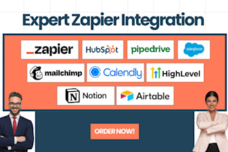 setup zapier hubspot salesforce mailchimp pipedrive gohighlevel notion calendly