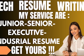 write and rewrite you executive resume for IT, software enginear, tech sales