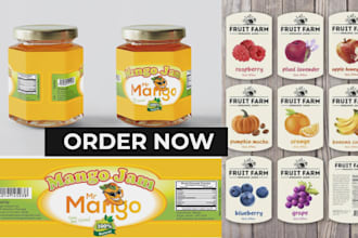 design custom farm product labels and packaging for organic farmers