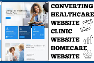 design healthcare website clinic website pharmacy website homecare website