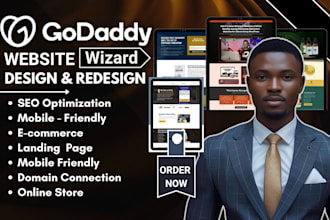 design godaddy website redesign godaddy website fix godaddy business website