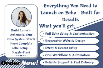 setup zoho sites, zoho landing page, zoho one, CRM, zoho commerce, backstage