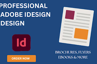 create a custom adobe indesign layout for brochures, ebooks, and reports