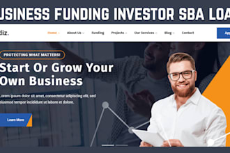 build business funding website business loan financing investor website sba loan