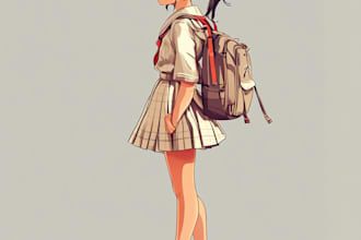 draw beautiful anime character illustrations