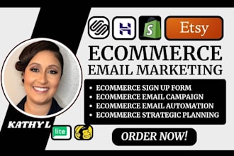 setup ecommerce email marketing for shopify store  etsy store hostinger website