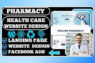 pharmacy website medical hospital, clinic, dentist, healthcare, homecare website