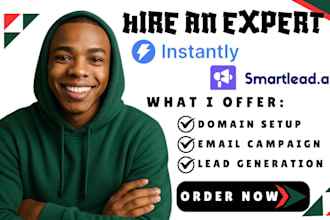 setup instantly ai smartlead for cold email outreach marketing and email warm up