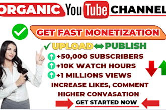 fast organic channel promotion, viral youtube views USA,UK channel monetization