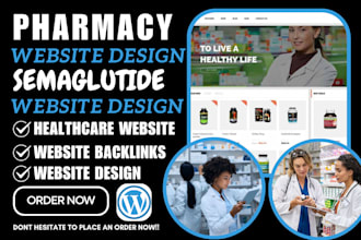 design pharmacy semaglutide website backlinks for healthcare pharmacy website