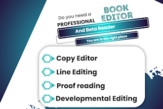 deliver an exceptional line editing, copy editing, proofreading in 24hrs