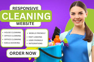 cleaning service website, house cleaning, office cleaning, booking koala website
