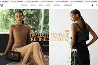 design shopify fashion store clothing brand website shopify clothing store