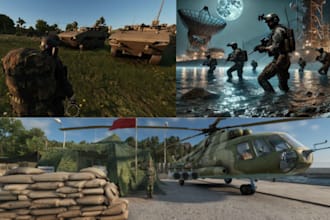create dayz, arma reforger game, scum mods, server set up, scripts character