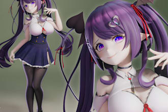 create repair or convert any model to mmd garry mod vtuber and weight paint
