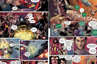 draw comic book illustration graphic novel storyboard manga art character design