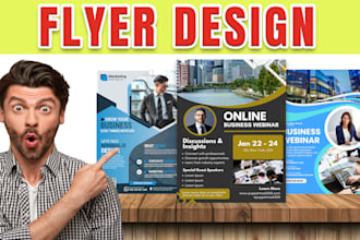 design corporate and medical flyer for your business