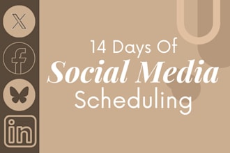 schedule 14 days of your social media posts