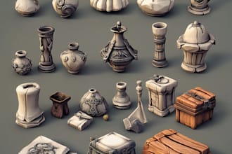create high quality game objects, props, etc for your games