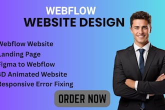 design, redesign, or develop a responsive webflow website from figma