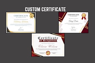 do certificate design, diploma certificate or custom certificate template