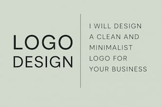 design a clean and minimalist logo for your business