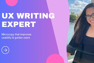 create UX writing and microcopy to guide your users