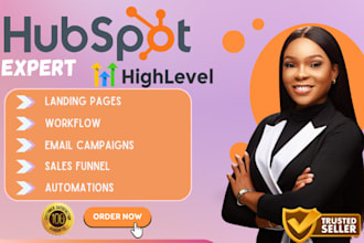 set up hubspot crm hubspot landing page gohighlevel sales funnel hubspot website