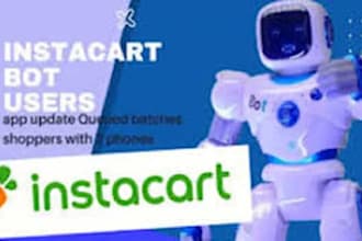 create instacart bot, doordash bot, grabber bot, uber bot, bot lyft, grubhub bot