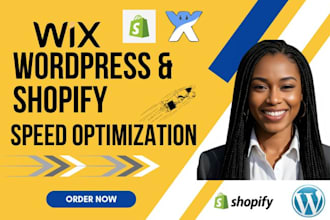 fix slow loading wix, wordpress, or shopify site with expert speed optimization