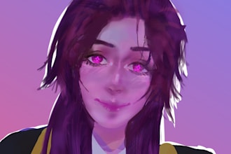 draw unique digital art, pfp, vid games you name it