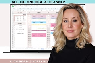 design hyperlinked planner etsy digital planner digital prayer journal etsy shop